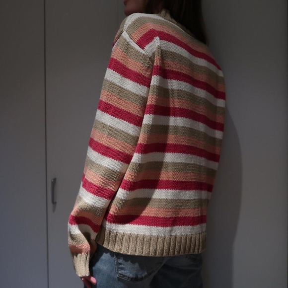 Vintage Liz Claiborne striped knit sweater - Picture 2 of 4